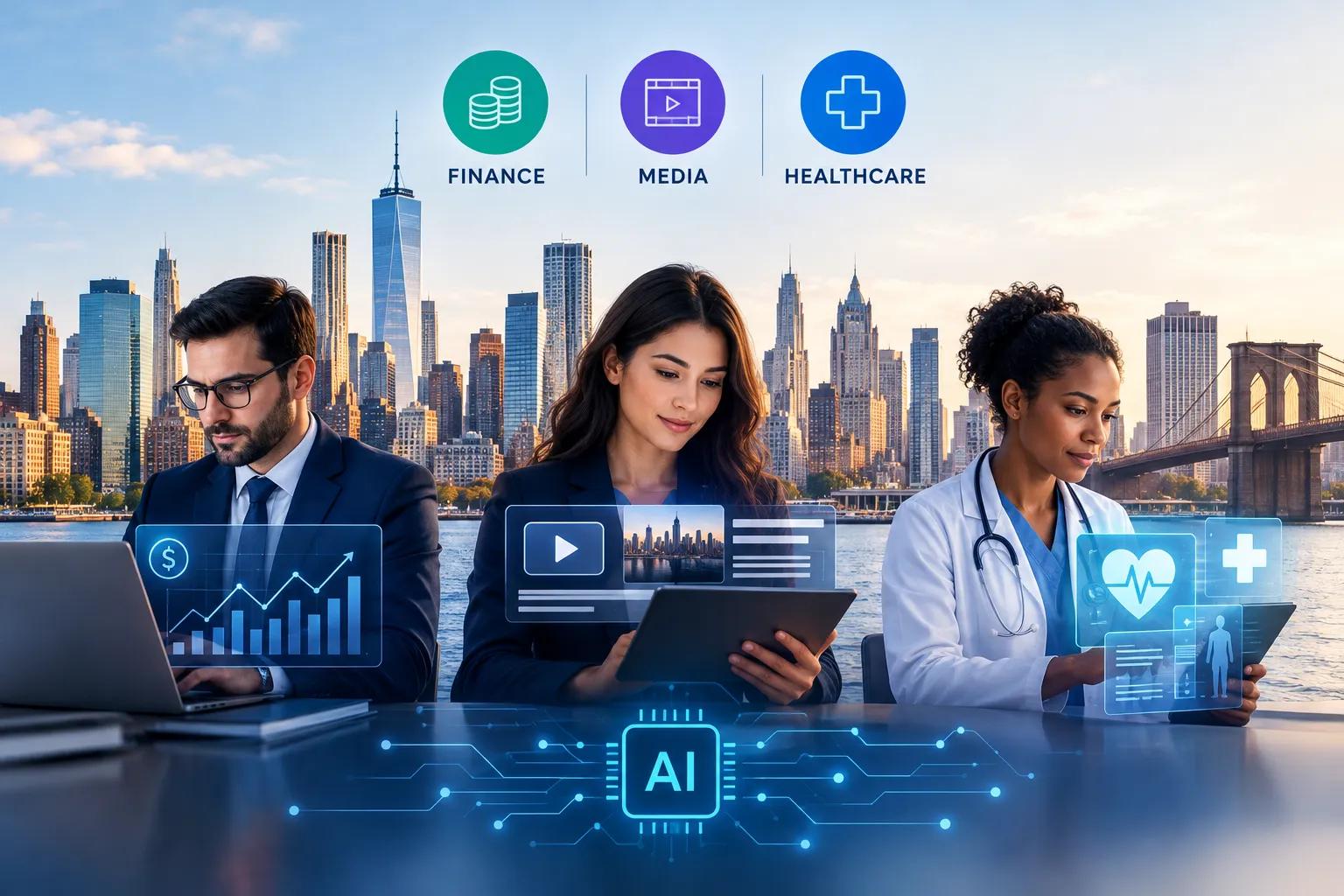 AI in New York: What Finance, Media and Health Teams Need